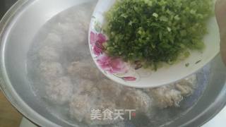 香芹肉丸汤的做法步骤：9