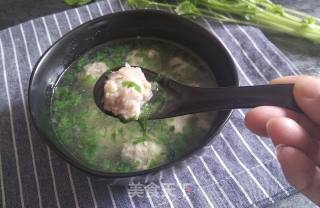 香芹肉丸汤的做法步骤：10