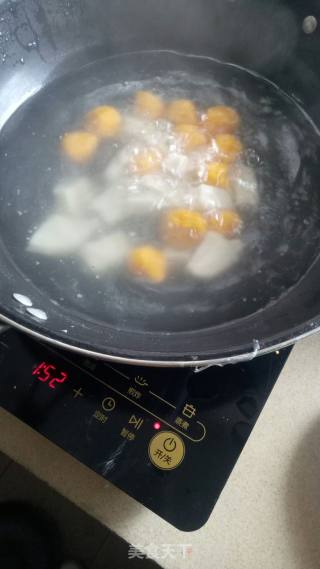 南瓜年糕汤圆的做法步骤：6