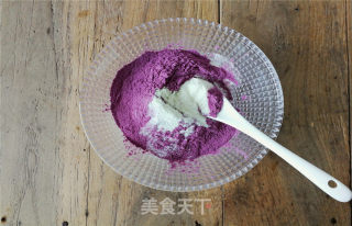 紫薯雪花酥的做法步骤：2