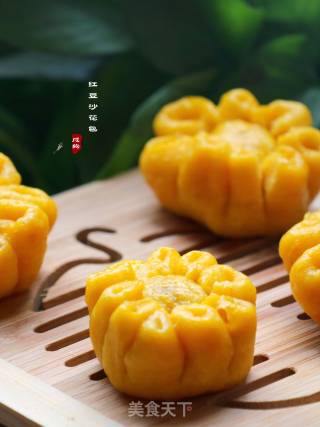 红豆沙花包的做法步骤：17