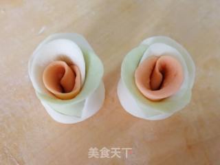 蔬菜汁花式馒头的做法步骤：3