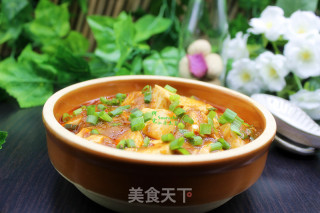 香菇酱麻辣豆腐的做法步骤：8