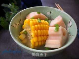 “妈妈的味道”莲藕玉米骨头汤的做法步骤：6