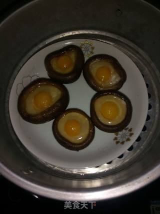 香菇蒸鹌鹑蛋的做法步骤：5