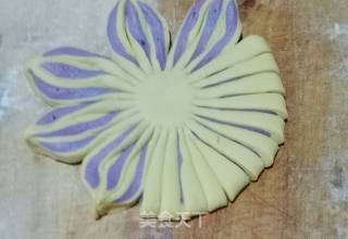南瓜紫薯红枣山的做法步骤：2