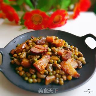 妈妈的味道——腊肉烧豌豆米的做法步骤：12