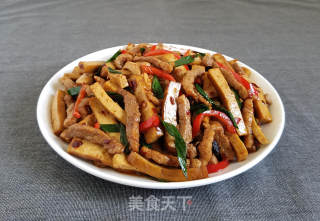 香干肉丝的做法步骤：10