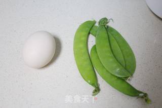 荷兰豆蒸蛋的做法步骤：1