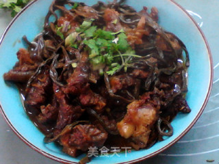#妈妈的味道#豇豆烧牛肋排的做法步骤：17