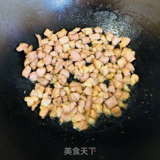 杂蔬炒肉粒的做法步骤：3