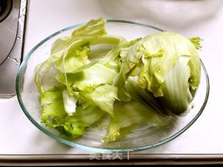 椰香芥菜芯的做法步骤：1