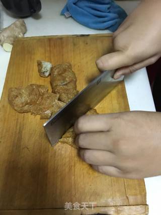 新派天津卫 虾仁独面筋的做法步骤：1