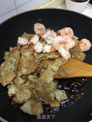 新派天津卫 虾仁独面筋的做法步骤：6