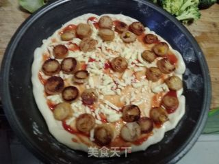香菇酱披萨的做法步骤：5
