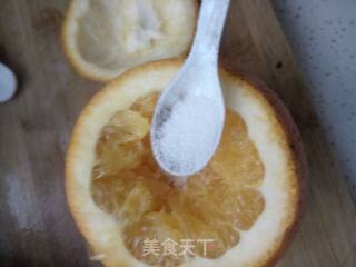蒸枸杞盐橙的做法步骤：3