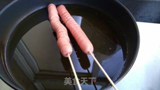 炸香肠的做法步骤：3