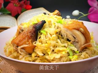 烤乳猪头烩酸菜的做法步骤：19