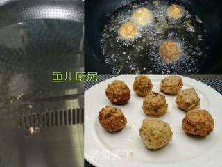 碧波包心丸子──“鱼儿厨房”私房菜的做法步骤：6