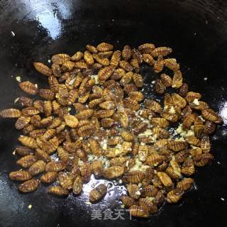 炒蚕蛹的做法步骤：5