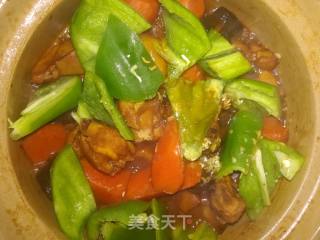 蚝油杂蔬鸡肉煲的做法步骤：10