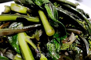 醋香红菜芯──“鱼儿厨房”私房菜的做法步骤：5