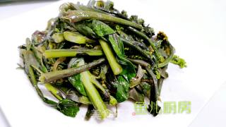 醋香红菜芯──“鱼儿厨房”私房菜的做法步骤：6