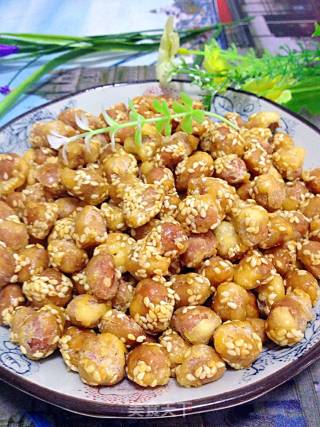 芝麻花生脆的做法步骤：12