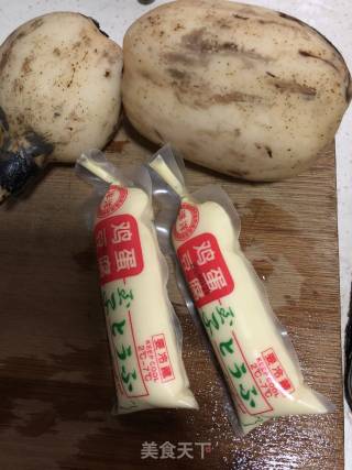 玉子豆腐炒藕片的做法步骤：1