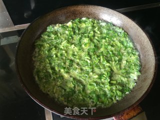 香菜摊鸡蛋的做法步骤：8