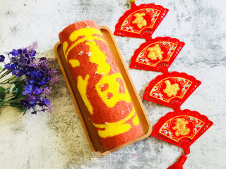新春“福气”奶油卷的做法步骤：14