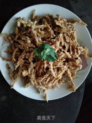 油炸杏鲍菇的做法步骤：5
