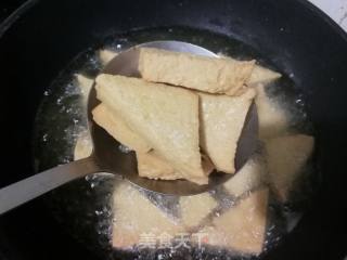 炸豆腐干拌娃娃菜心的做法步骤：5
