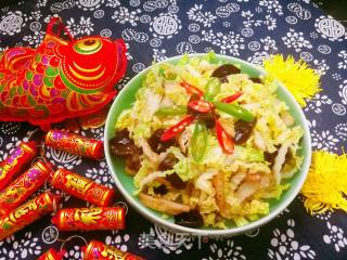 炸豆腐干拌娃娃菜心的做法步骤：11
