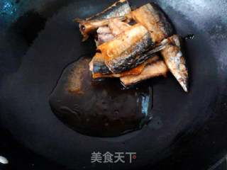 日式沙拉汁烧秋刀鱼的做法步骤：7
