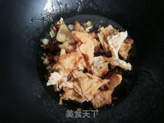 油麦菜烩腐皮的做法步骤：12