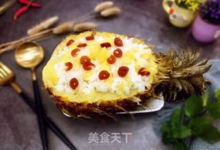 果味糯米凤梨（菠萝）饭的做法步骤：12