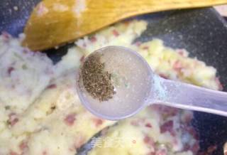不用蒸不用捣的黑椒培根土豆泥的做法步骤：10