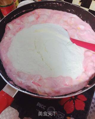 小玫瑰花朵牛轧糖的做法步骤：4