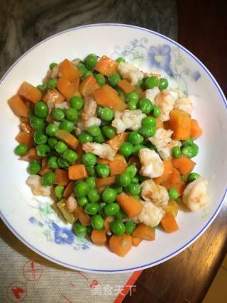 清炒豌豆虾仁的做法步骤：5
