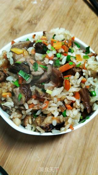 鸭肉炒饭的做法步骤：3