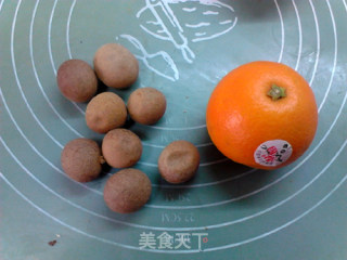 香橙桂圆茶的做法步骤：1
