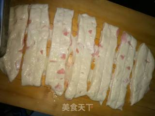 火腿油条的做法步骤：4
