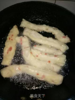 火腿油条的做法步骤：5