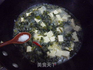 雪菜烧豆腐的做法步骤：9