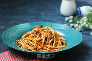 香辣手撕杏鲍菇的做法步骤：10