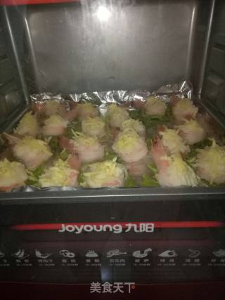 山药芝士焗虾的做法步骤：7