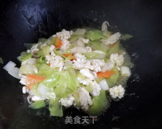 香甜什锦鱿鱼的做法步骤：10