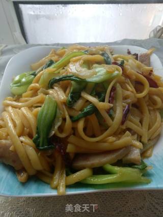 素炒玉米面条的做法步骤：7