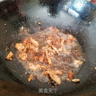 肉炒蒜毫的做法步骤：2